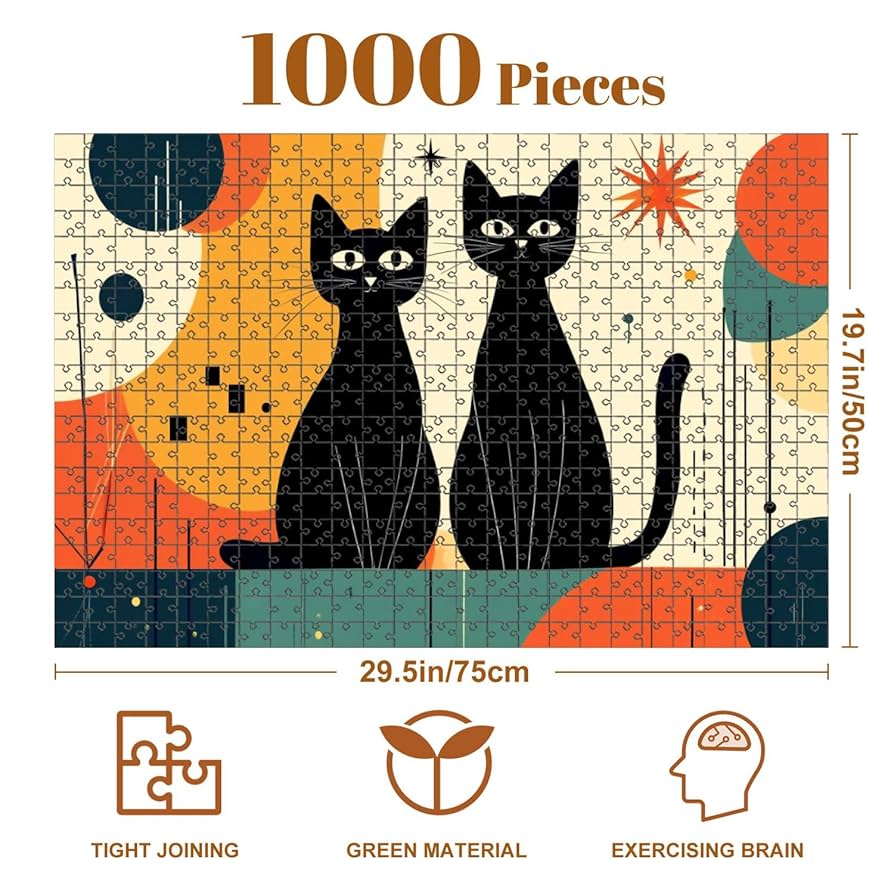 Amazon.com: Jigsaw Puzzles 1000 Pieces for Adult Mid Century